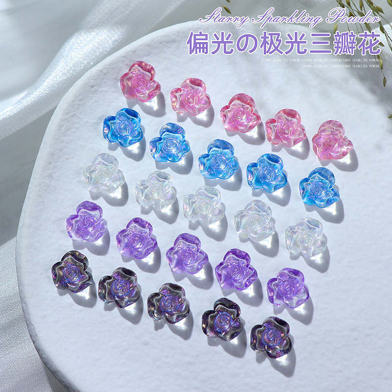 Resin Glitter Pack - 50 stuks/pak 10x10mm nagelkunst fijne glitter