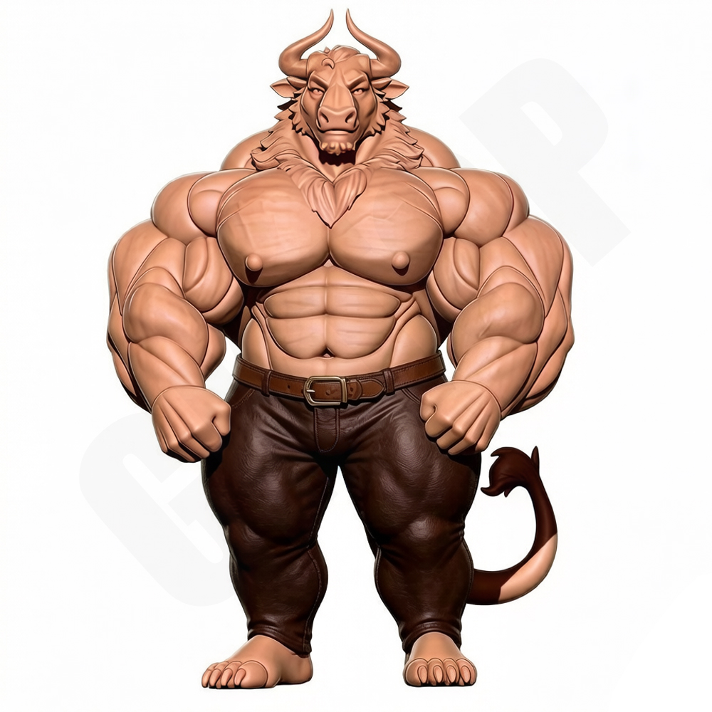 Resin Craft Ideas - Hunky Fitness Muscle Bull 1/24 Schaal