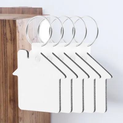 Wood Ring Blank - 5 stuks blanco sleutelhangers voor sublimatie,