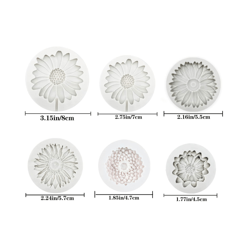 6 stuks, zonnebloem madeliefje - Resin Craft Ideas recensie en prijs