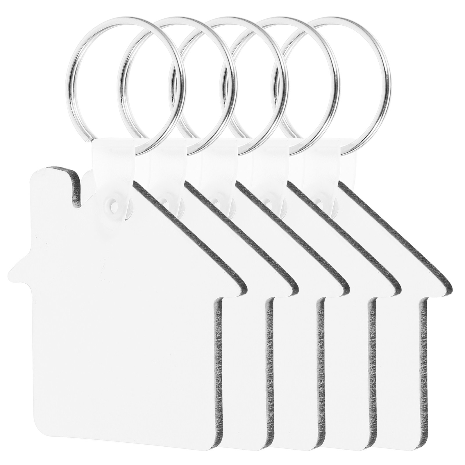 5 stuks blanco sleutelhangers  - Wood Ring Blank recensie en prijs