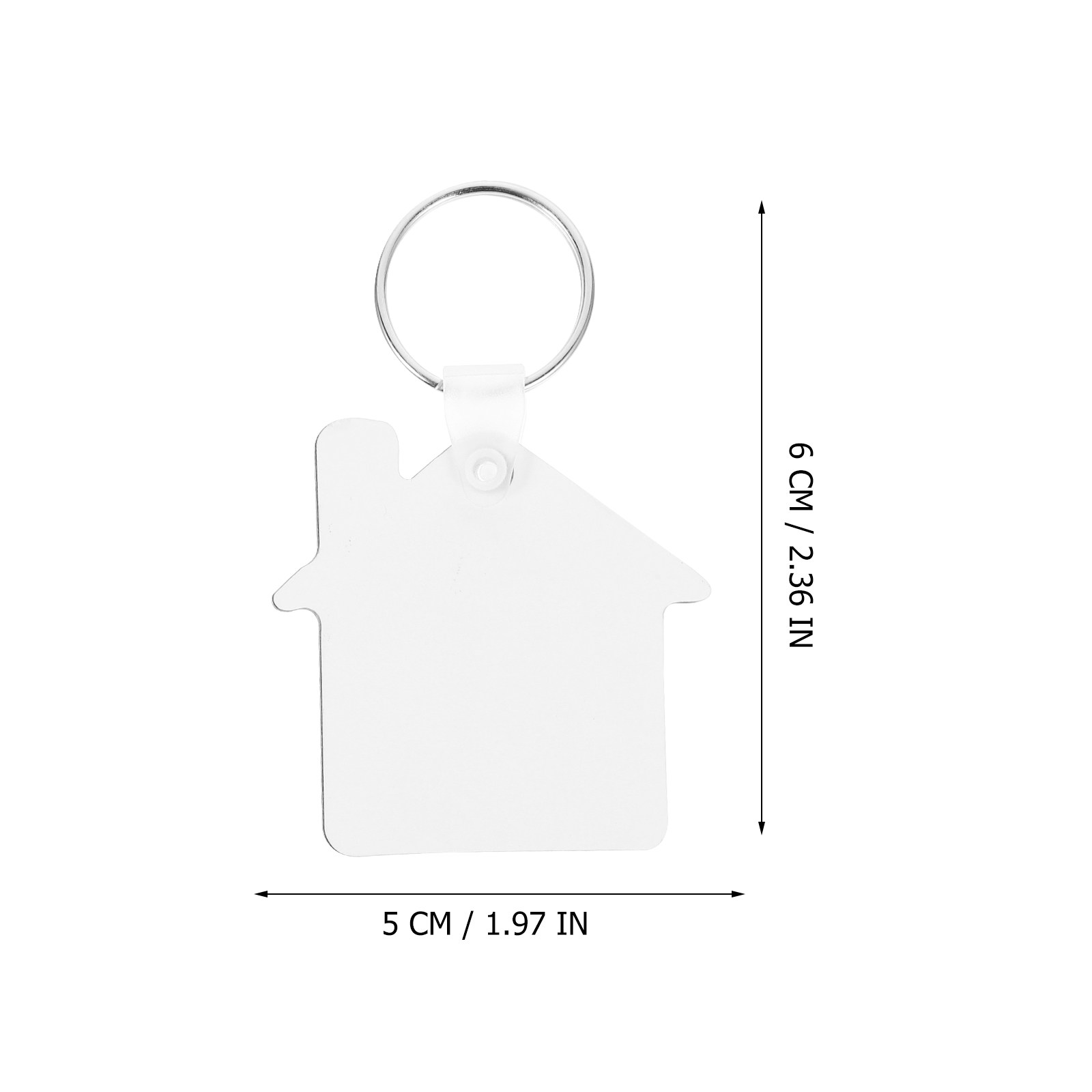 5 stuks blanco sleutelhangers  - Wood Ring Blank recensie en prijs