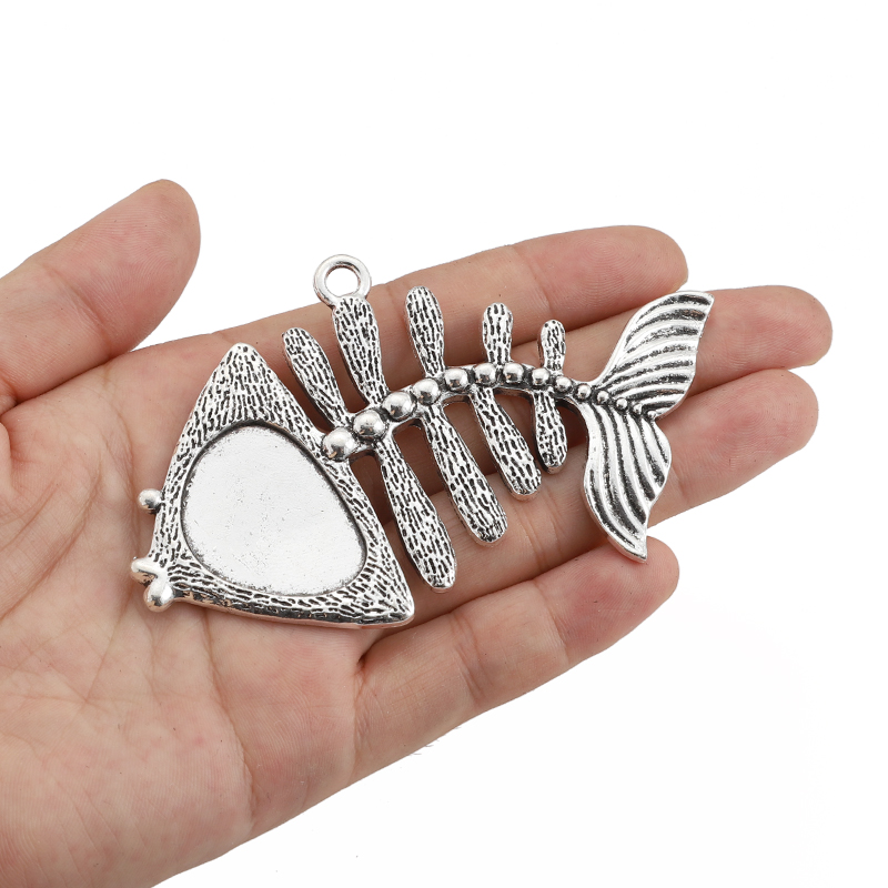 Tibetaans Zilveren Grote Visgr - Bezels Set Pendant recensie en prijs